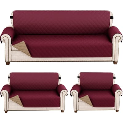 1 stuks Waterdichte Bankhoes Gewatteerde Slijtvaste Bankhoes voor Hond Huisdier Kinderen Relaxfauteuil Leunstoel Meubels 1/2/3/4 Zits Bescherm 1 Seater