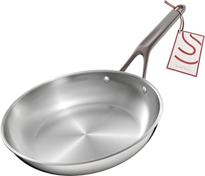 Roestvrijstalen Braadpan - Koekenpan Koopman - Allround Koken - Drielaags Design - 28 cm - Zilver