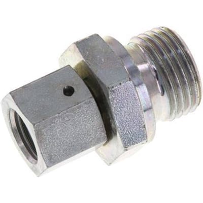 G 1/4'' x G 1/2'' F/M Verzinkt Stalen Neusstuk 350 Bar - Hydrauliek - FL2S-FM-EZ-014G-012G-I