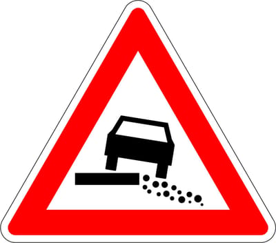 Zachte berm sticker 200 mm