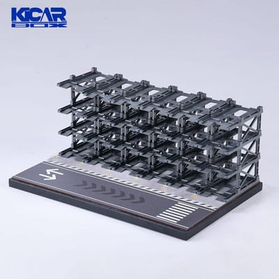 Kicarmod 1/64 24 Parkeerplaatsen Geassembleerd Model Auto Bouwmodel Kit Met Montage En Display Doos Verzamelbare Auto Cadeaus black