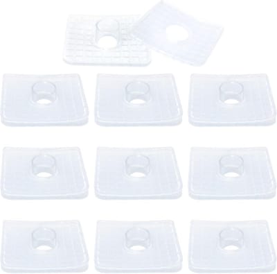 10x Vierkante Glas Klemmen voor Frameloze Glazen Panel Fixatie - Douchedeur en Scharnier Vervanging