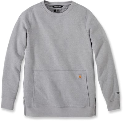 Carhartt Dames Relaxed F-it, lichtgewicht sweatshirt in de kleur Asphalt Heather