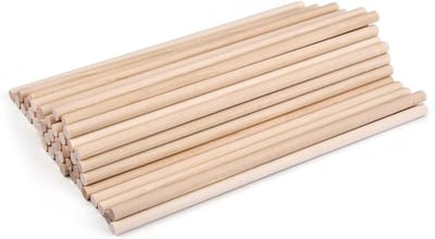 Houten Stokjes - Bamboestokken Knutselen - Doe-het-zelf Projecten - Glad en Splintervrij - 50 stuks 3 mm - Niet gespecificeerd