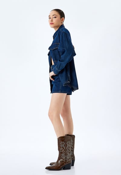 Denim Mini-lengte Jeansshorts