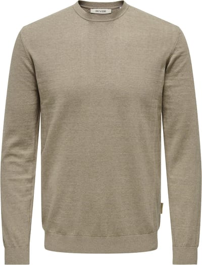 ONLY&SONS - ONSLOUI REG 12 MEL CREW KNIT NOOS - Heren - Gebreide truien