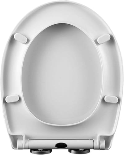 Toiletbril Ovaal - WC Deksel - Badkamer Vernieuwen - Softclose Snelmontage - 44 x 37 cm - Wit