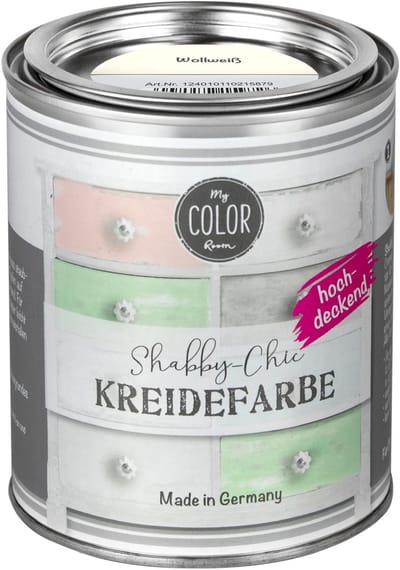 My COLOR Room Shabby Chic krijtverf – meubelverf – wolwit – 750 ml mat
