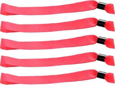 CombiCraft Blanco Textiel Polsbandjes Roze - 100 stuks