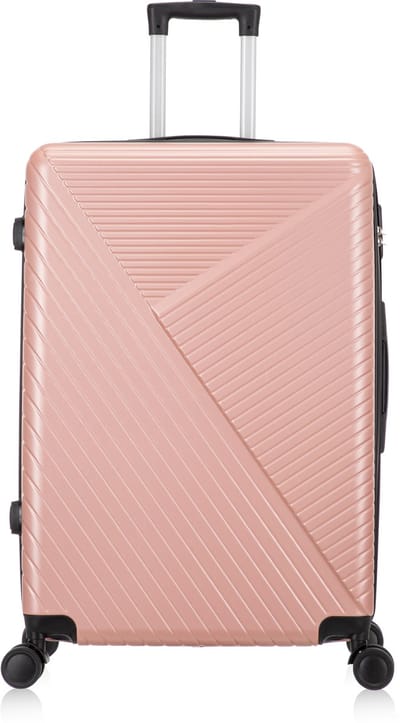 Ibiza Reiskoffer L - 93L - 75x48x29,5 cm - Lichtgewicht Harde Koffer - Met Ingebouwd TSA Slot - Voor Lange Vakanties - Rose goud