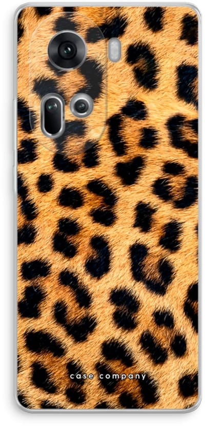 Case Company® - Hoesje geschikt voor Oppo Reno 11 hoesje - Luipaard - Soft Cover Telefoonhoesje - Bescherming aan alle Kanten en Schermrand