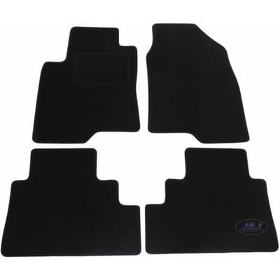 Tapis de Sol Noir Velours - J&amp;J AUTOMOTIVE - Opel Captiva 2006-2010 - Sur Mesure - Antidérapant - Imperméable
