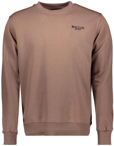 Ballin Trui Crewneck Sweater 5224 Cacao Mannen Maat - S