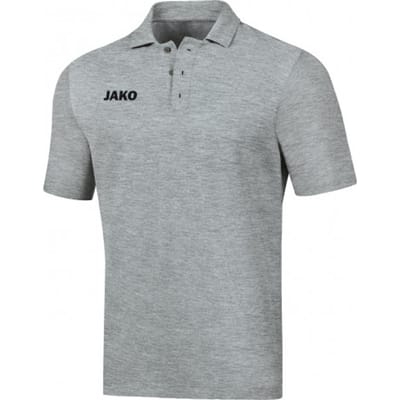 Jako Base Polo Heren - Lichtgrijs Gemeleerd | Maat: 3XL
