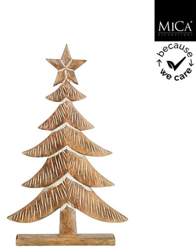 Mica Decorations - Boom - 40 x 7 x 67 cm - Bruin