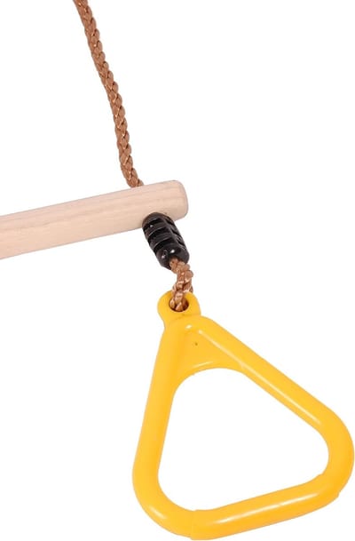 Kinder Klimringen - Gymnastiek Ringen - Buiten Spelen - Verstelbare Touwen - 30 x 15 x 15 cm - Geel