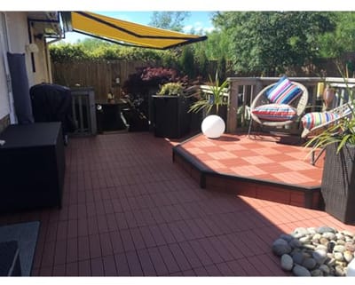Composiet terrastegels voor patio en balkon - Eenvoudige installatie en onderhoudsarm
