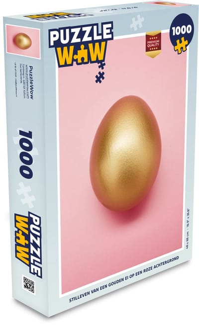 Puzzel Ei - Goud - Roze - Legpuzzel - Puzzel 1000 stukjes volwassenen