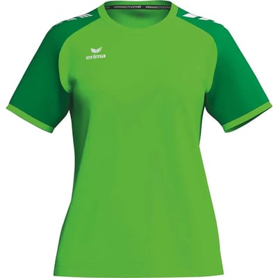 Erima Wings Shirt Korte Mouw Dames - Green Gecko / Smaragd | Maat: 34