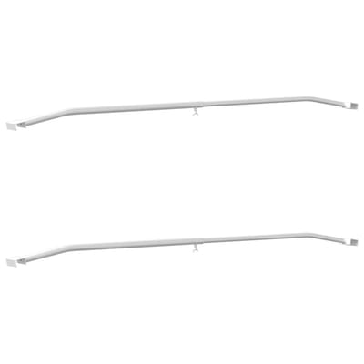 vidaXL - Zeilbeugel - voor - aanhangers - 2 - pcs - Zilver - 100-145 - cm - Aluminium