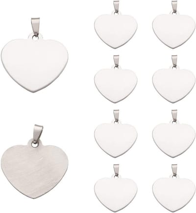 Rvs Blank Stempel Tags voor Sieraden Maken en Gravure