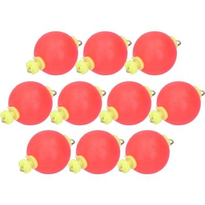 10pcs EVA Pêche Mousse Flotteur à Ressort Bobber Kit d'Accessoires Appâts Nourriture pour Poissons Polyvalent(L ) Small