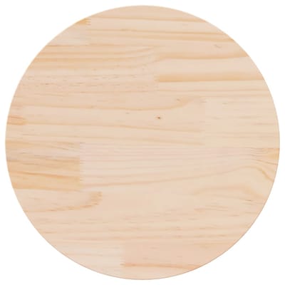vidaXL - Tafelblad - Ø50x2,5 - cm - massief - grenenhout