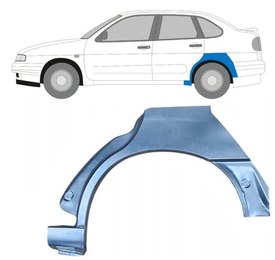 Reparatiepaneel achterspatbord voor Seat Ibiza Cordoba 1993-2002 / Links