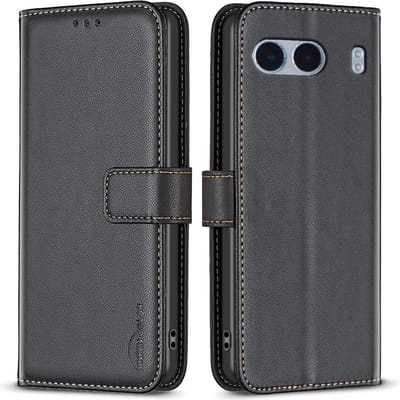 BINFEN Hoesje - Geschikt voor OnePlus Nord 4 Hoesje - BINFEN Color Book Case - Zwart
