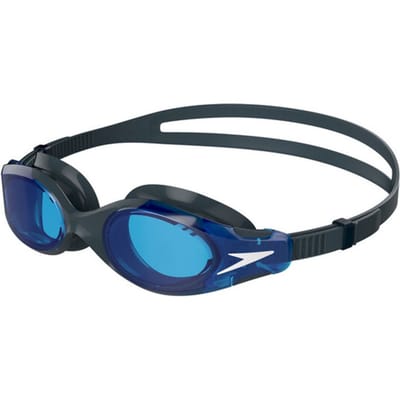 Speedo Hydrosity 2.0 Zwembril - Duikbril voor Volwassenen - Anti Condens & UV-Bescherming - Verstelbare Band - Grijs/Blauw