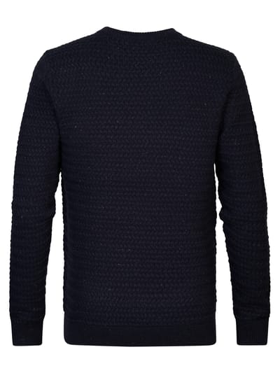 Petrol Industries - Heren Gebreide Kabel Trui Talkeetna - Blauw
