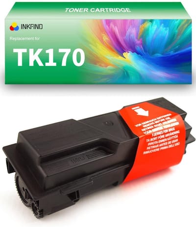 INKFIND TK170 Zwart tonercartridge van 1 stuk compatibel met Kyocera TK170 TK-170 voor Kyocera FS-1320D Kyocera FS-1370DN 1-pack BK