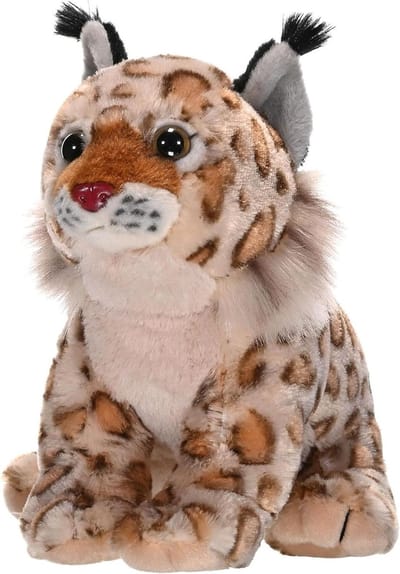 Pluche Dier - Knuffel Bobcat - Spelen en Knuffelen - Oppervlak Wasbaar - 30 cm - Bruin