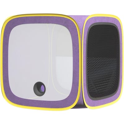 Boîte Sèche-Poils pour Chats et Petits Chiens Empêche les Poils de Voler Portable Pièce Sèche pour Animaux Boîte de Séchage Poils de Chien violet