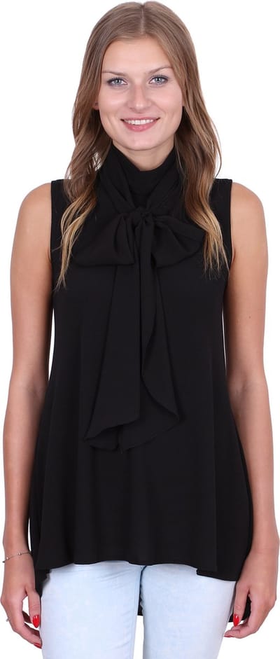 John Zack Elegante blouse met zwarte strik