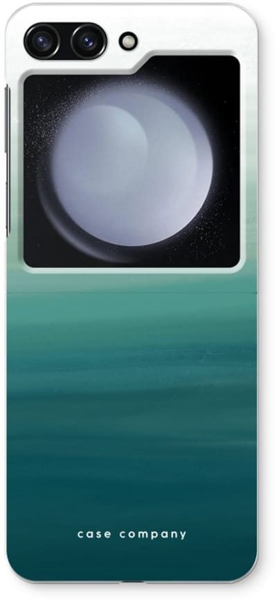 Case Company® - Hoesje geschikt voor Samsung Galaxy Z Flip5 hoesje - Ocean - Soft Cover Telefoonhoesje - Bescherming aan alle Kanten en Schermrand