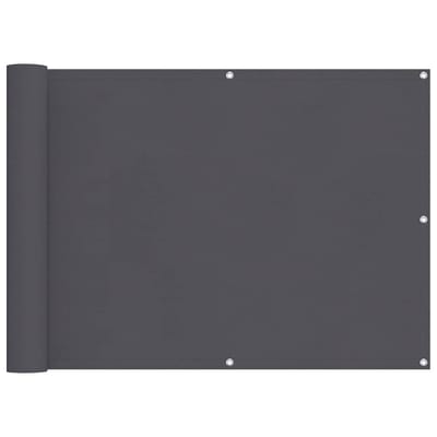 vidaXL - Balkonscherm - 90x400 - cm - oxford - stof - antraciet