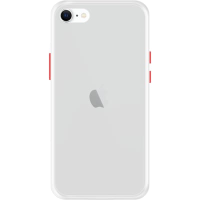 iPhone SE 2020 Back Cover - Wit/Transparant