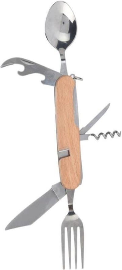 Redcliffs Survival mes - multifunctioneel met bestek - 8 functies - noodpakket - outdoor