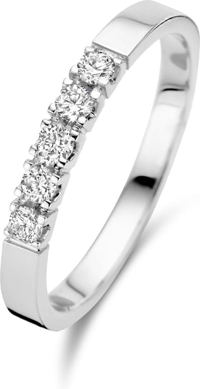 Isabel Bernard De la Paix Madeline 14 karaat witgouden ring | diamant 0.20 ct | IBD330019-48