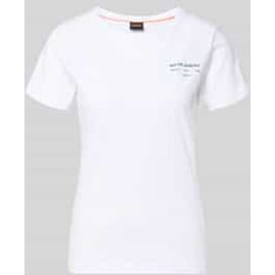 regular fit T-shirt van puur katoen model 'C-Elove_4'