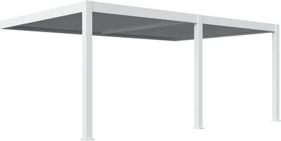 Orion Premium overkapping - E-LED - Muurbevestiging - 400x600 cm - Wit