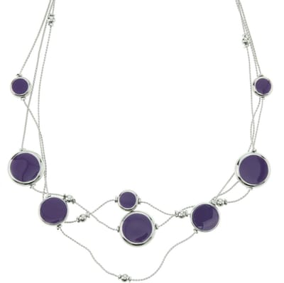 Behave - Drop Ketting met Paarse Accenten - Elegant Accessoire voor Elke Gelegenheid
