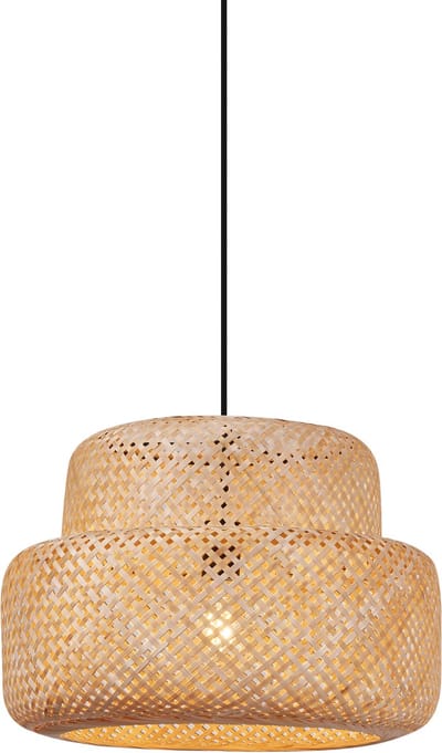 QAZQA kea - Japandi Hanglamp - 1 lichts - Ø 54 cm - Naturel - Woonkamer | Slaapkamer | Keuken