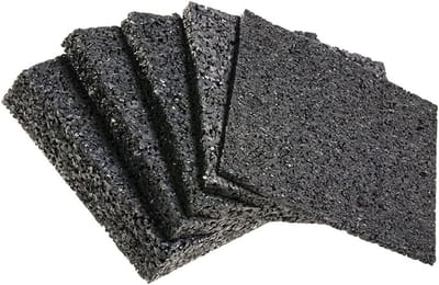 Terrastegels Rubber - Vloerplaten - Buiten Terras - Geluidsisolerend Antislip - 90x90x20mm 100 Stuks - Zwart