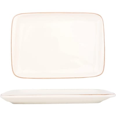 Bonna Serveerschaal - Retro - Porselein - 23x16 cm - set van 2