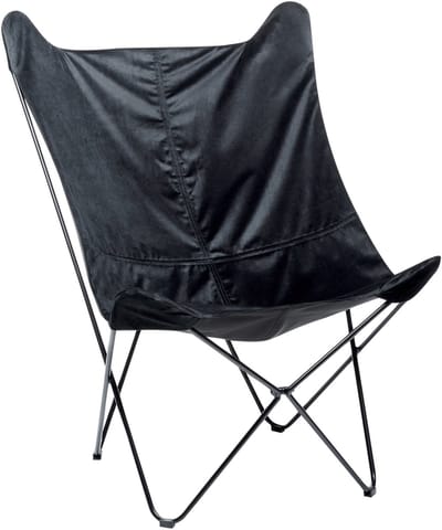 NYBRO - Fauteuil - Zwart - Fluweel