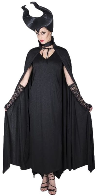 Karnival Costumes Verkleedjurk Sprookjes Heks Carnavalskleding Dames Halloween Kostuum Dames Halloween Kostuum Volwassenen Carnaval - Polyester - Maat S - 5-delig Jurk/Cape/Ketting/Hoofdband/Choker
