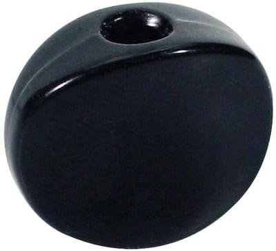 Boston BUT-33-B Mechaniekknoppen Metaal Zwart 18 x 14 mm, 6 Stuks