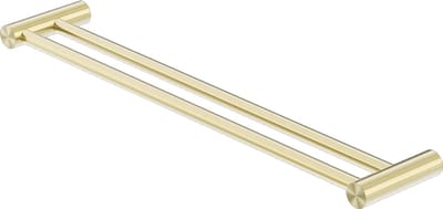 Owen & Finch 316L RVS Handdoekrek Dubbel Geborsteld Champagne Goud | Brushed Champagne Gold PVD 600mm